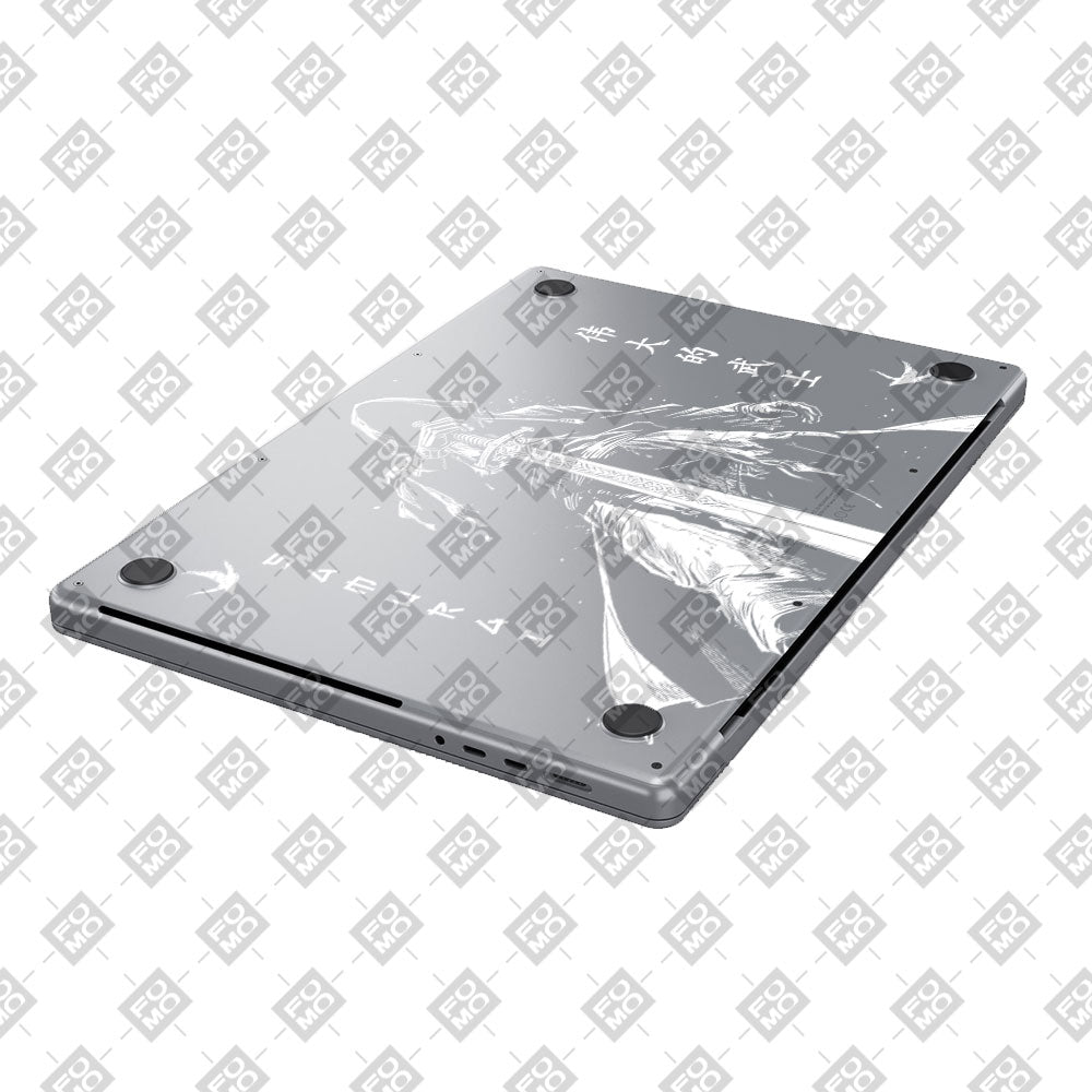 Transparent Ghost Samurai MacBook Pro 13 M2 2022 Laptop Skin