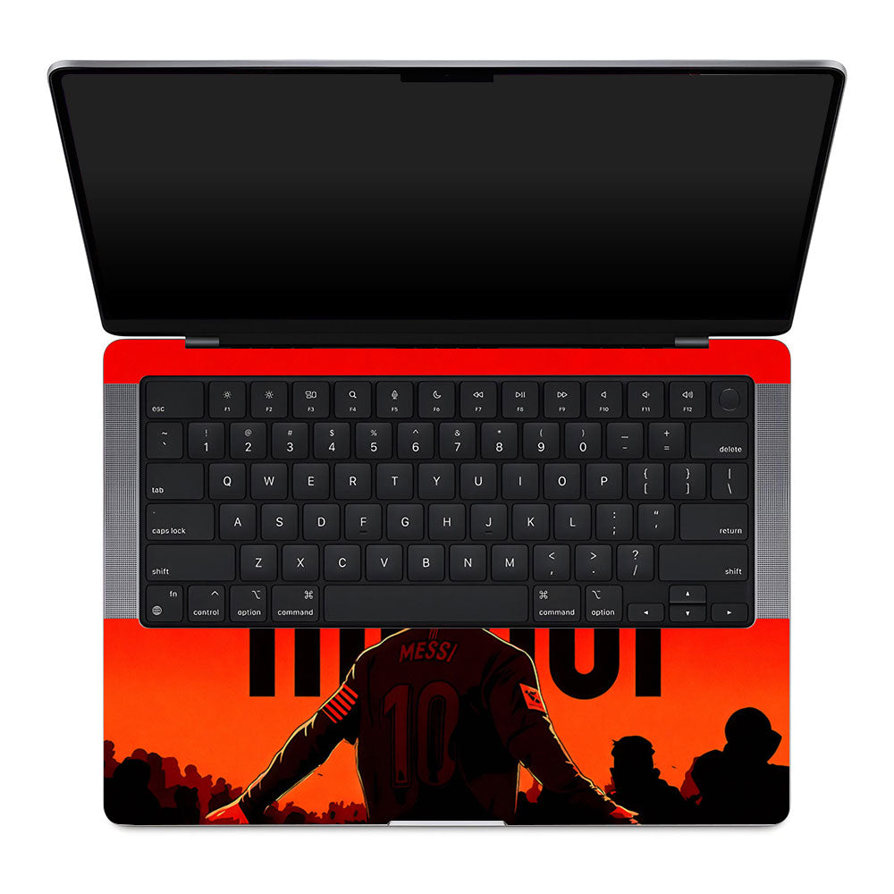 Messi Red Aura MacBook Pro 14 M1, M2, M3, M4 2021-2024 3D Laptop Skin