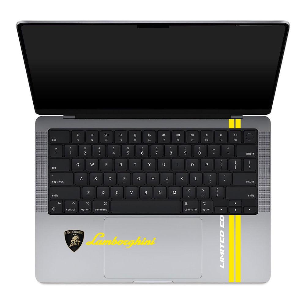 Transparent Lamborghini Limited Edition MacBook Pro 14 M1, M2, M3, M4 2021-2024 Laptop Skin