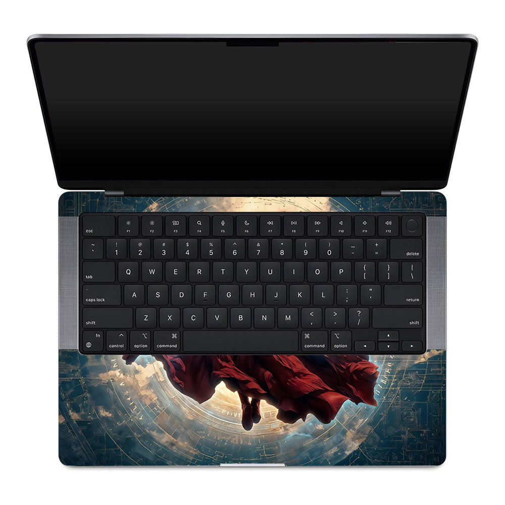 Superman Flying Beyond the Cosmos MacBook Pro 14 M1, M2, M3, M4 2021-2024 3D Laptop Skin