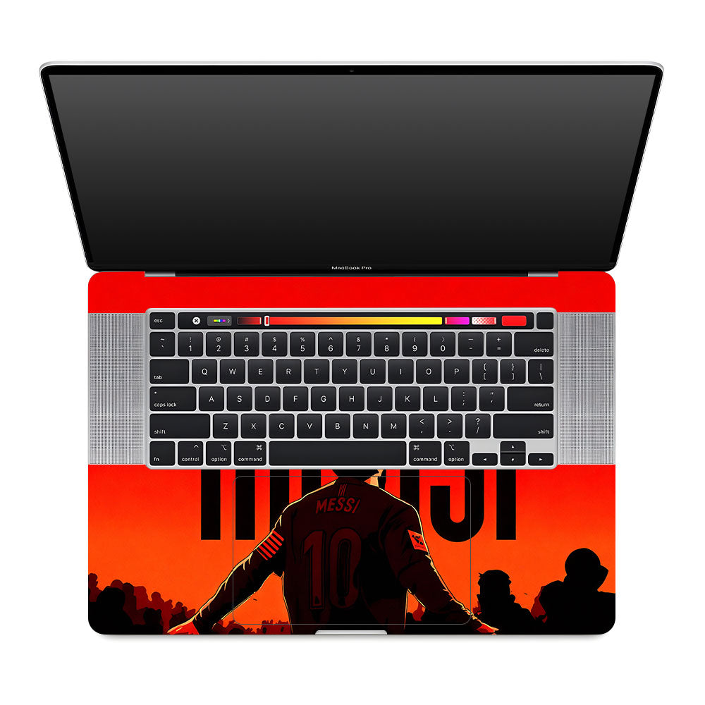 Messi Red Aura MacBook Pro 16 2019 3D Laptop Skin