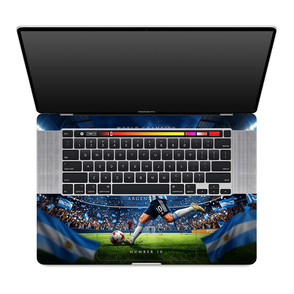 Messi World Champ Energy MacBook Pro 16 2019 3D Laptop Skin