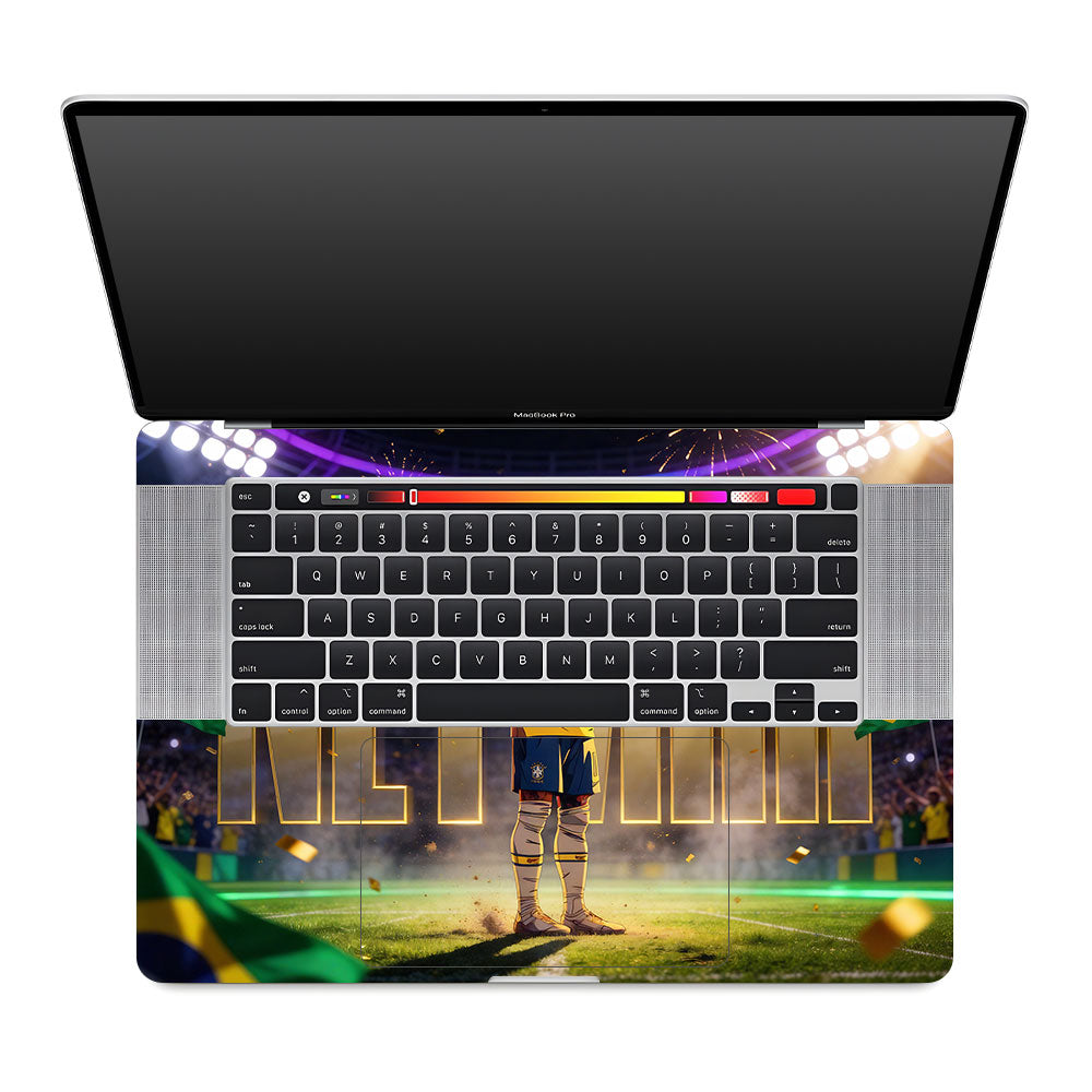Neymar Golden Aura MacBook Pro 16 2019 3D Laptop Skin