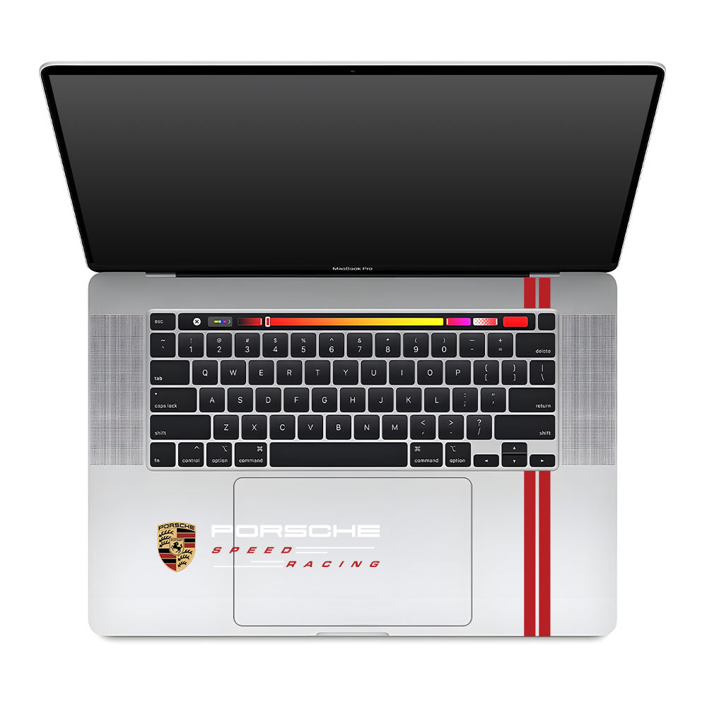Transparent Porsche Motorsport Graphic MacBook Pro 16 2019 Laptop Skin