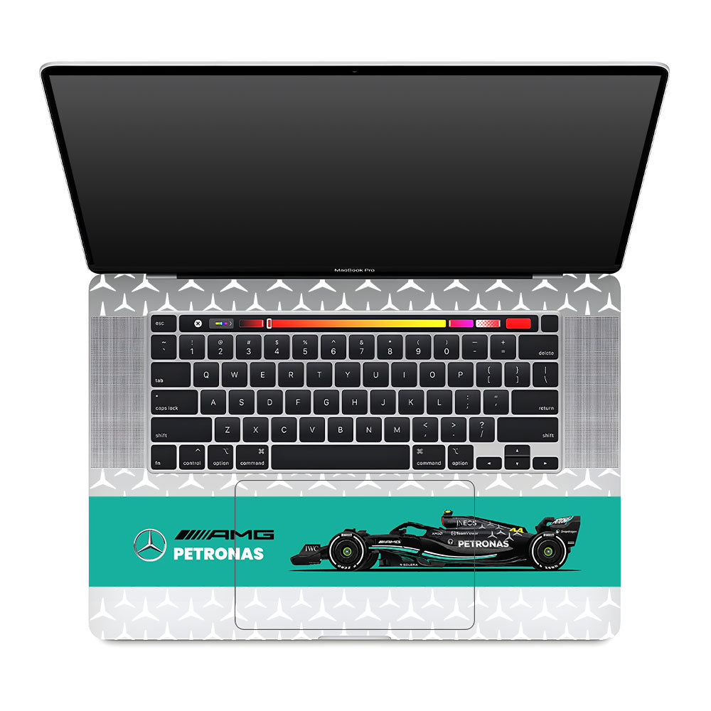 Transparent Mercedes AMG F1 MacBook Pro 16 2019 Laptop Skin
