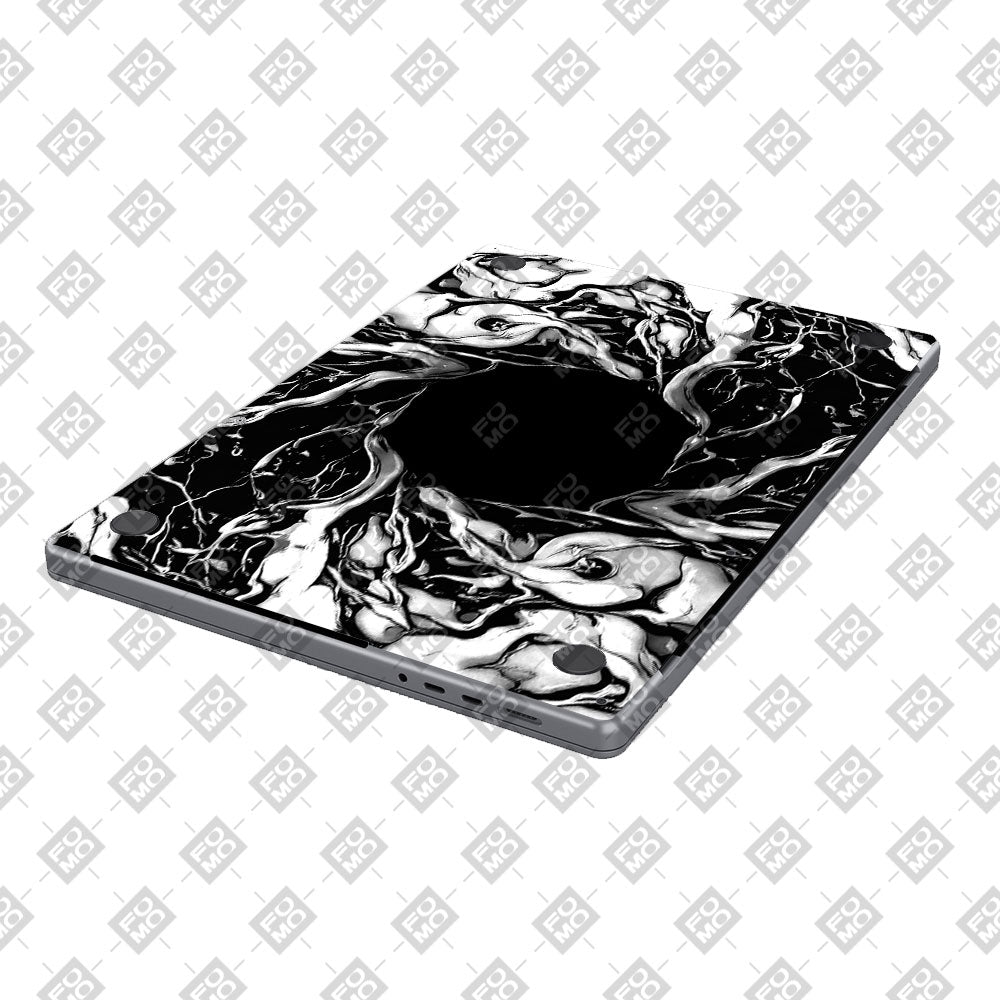Spiderman Web Black MacBook Pro 16 M1, M2, M3, M4 2021-2024 3D Laptop Skin