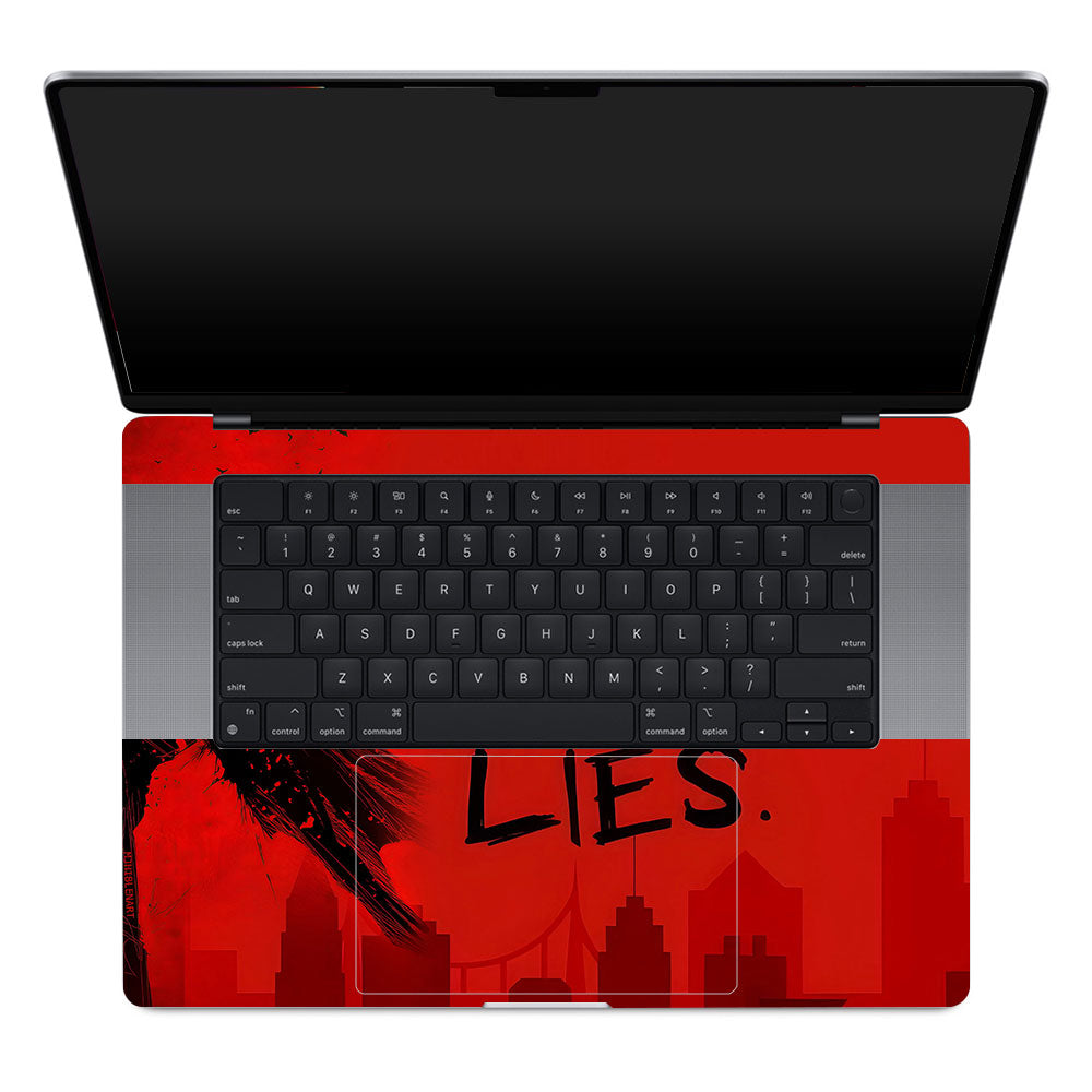 Batman No More Lies MacBook Pro 16 M1, M2, M3, M4 2021-2024 3D Laptop Skin