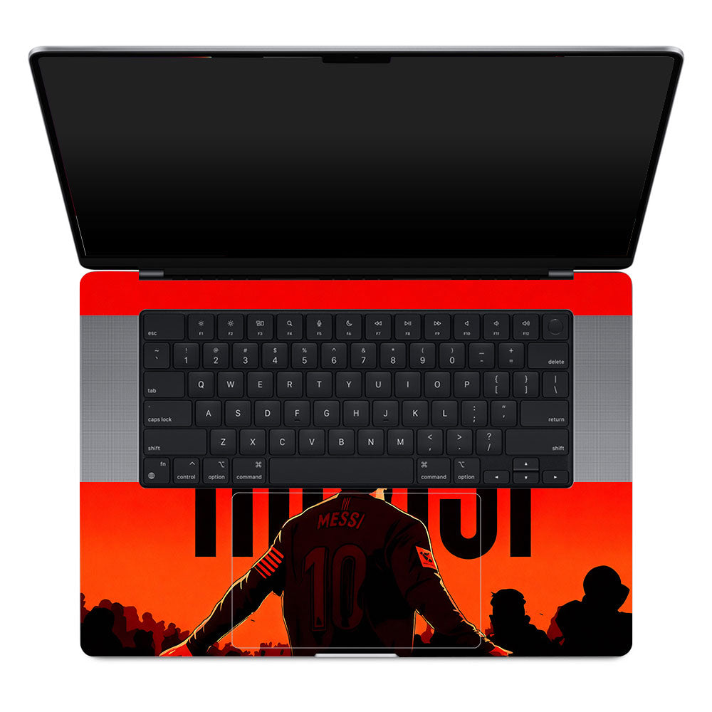 Messi Red Aura MacBook Pro 16 M1, M2, M3, M4 2021-2024 3D Laptop Skin