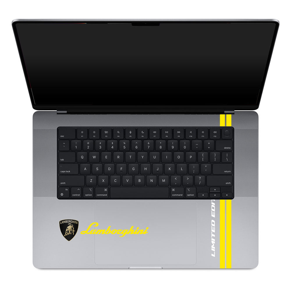 Transparent Lamborghini Limited Edition MacBook Pro 16 M1, M2, M3, M4 2021-2024 Laptop Skin