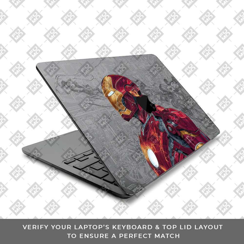 Transparent Futuristic Iron Man MacBook Air 13 M1 2020 Laptop Skin