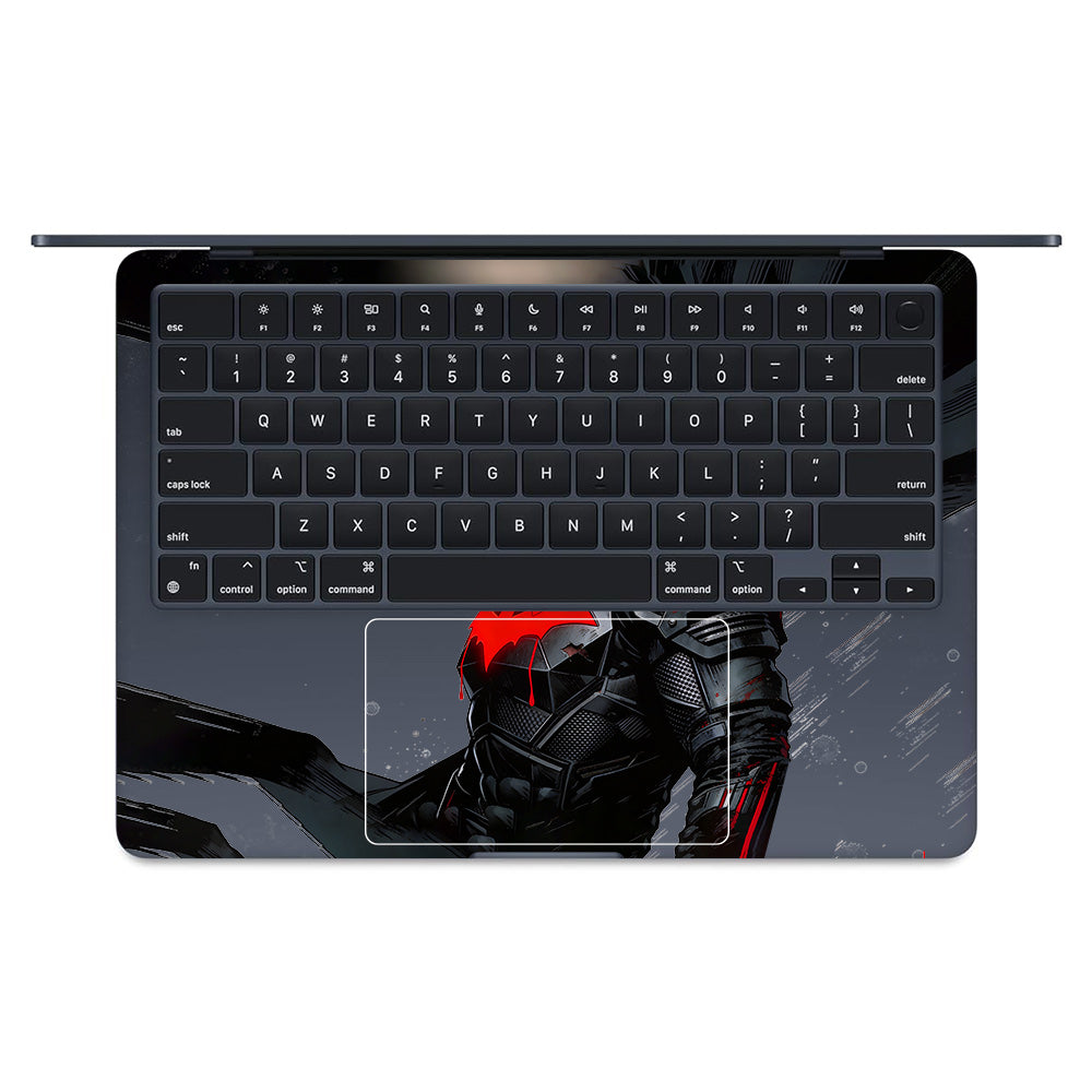 Transparent Dark Knight MacBook Air 13 M2 2022 Laptop Skin