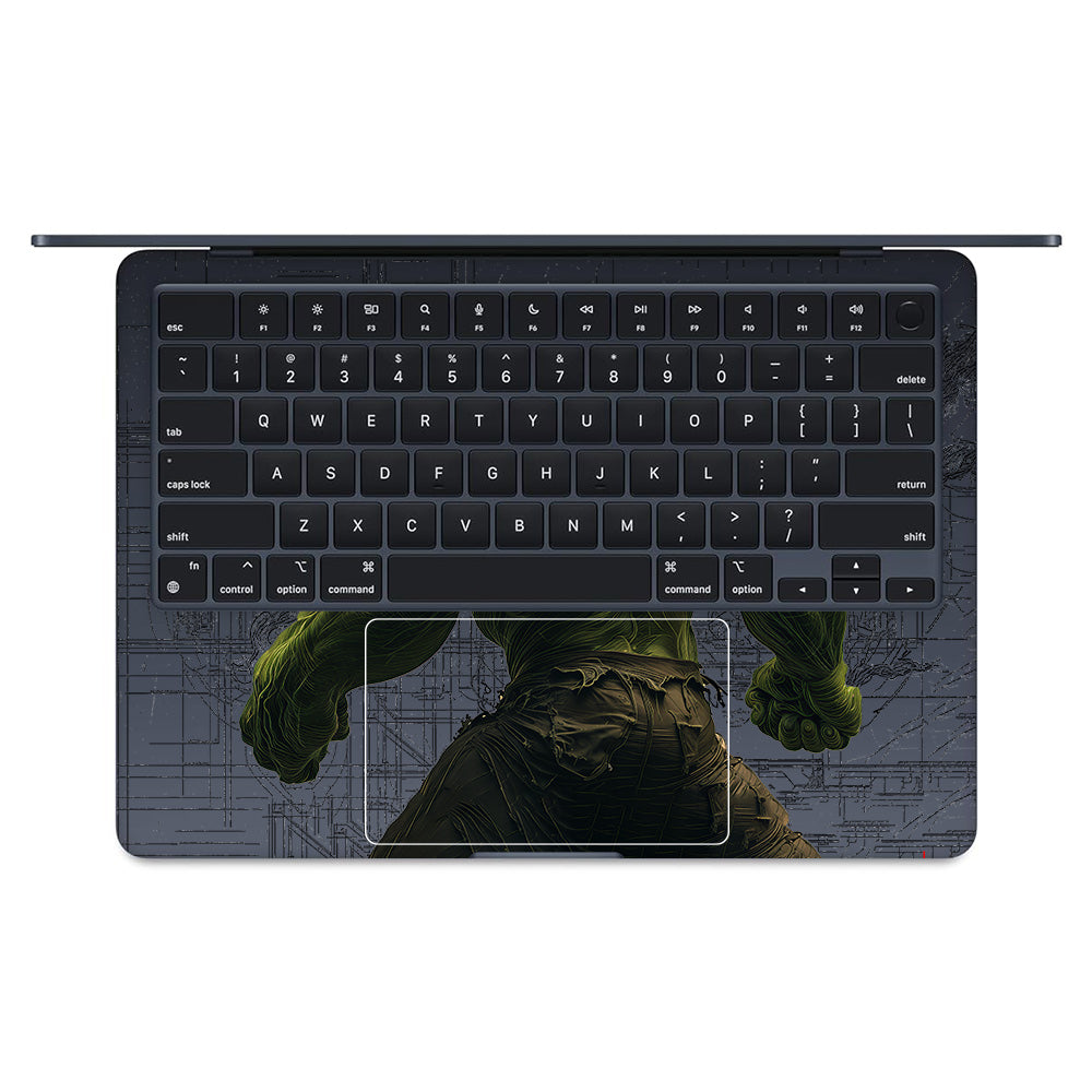 Transparent Hulk Smash MacBook Air 13 M3 2024 Laptop Skin