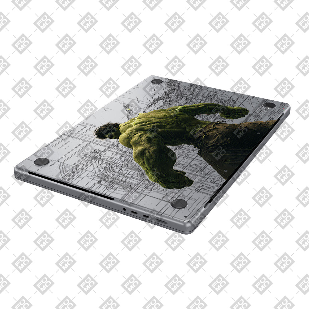 Transparent Hulk Smash MacBook Air 13 M3 2024 Laptop Skin