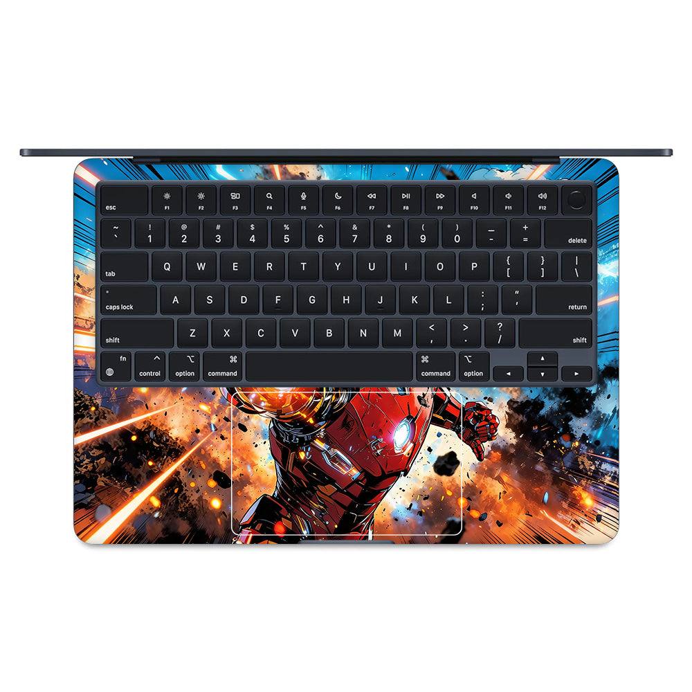 Iron Impact The Arc Reactor MacBook Air 13 M3 2024 Laptop Skin