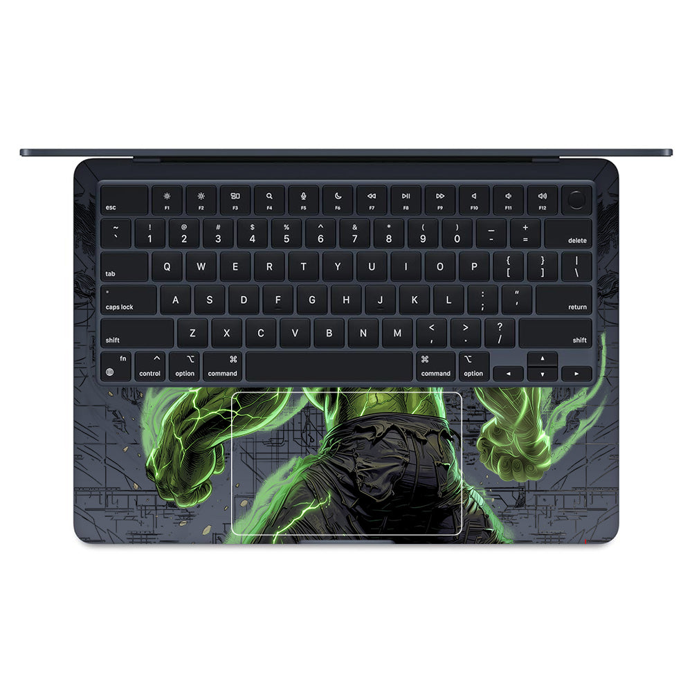Transparent Hulk Smash MacBook Air 13 M4 2025 Laptop Skin