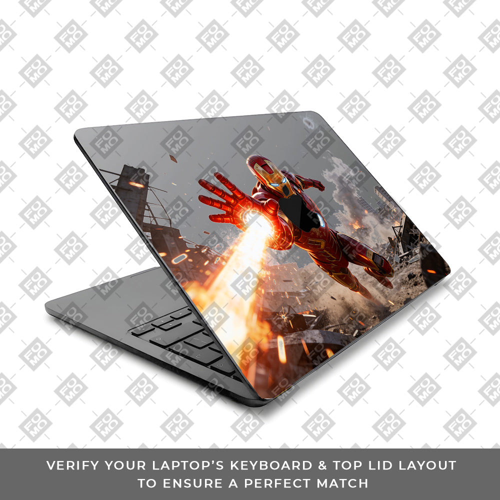 Transparent Iron Fist MacBook Air 13 M4 2025 Laptop Skin