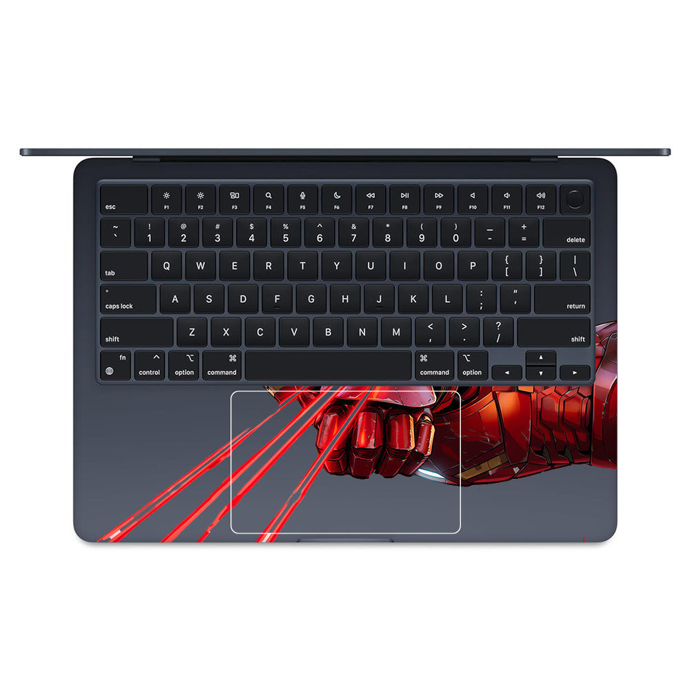 Transparent Iron Fist MacBook Air 13 M4 2025 Laptop Skin