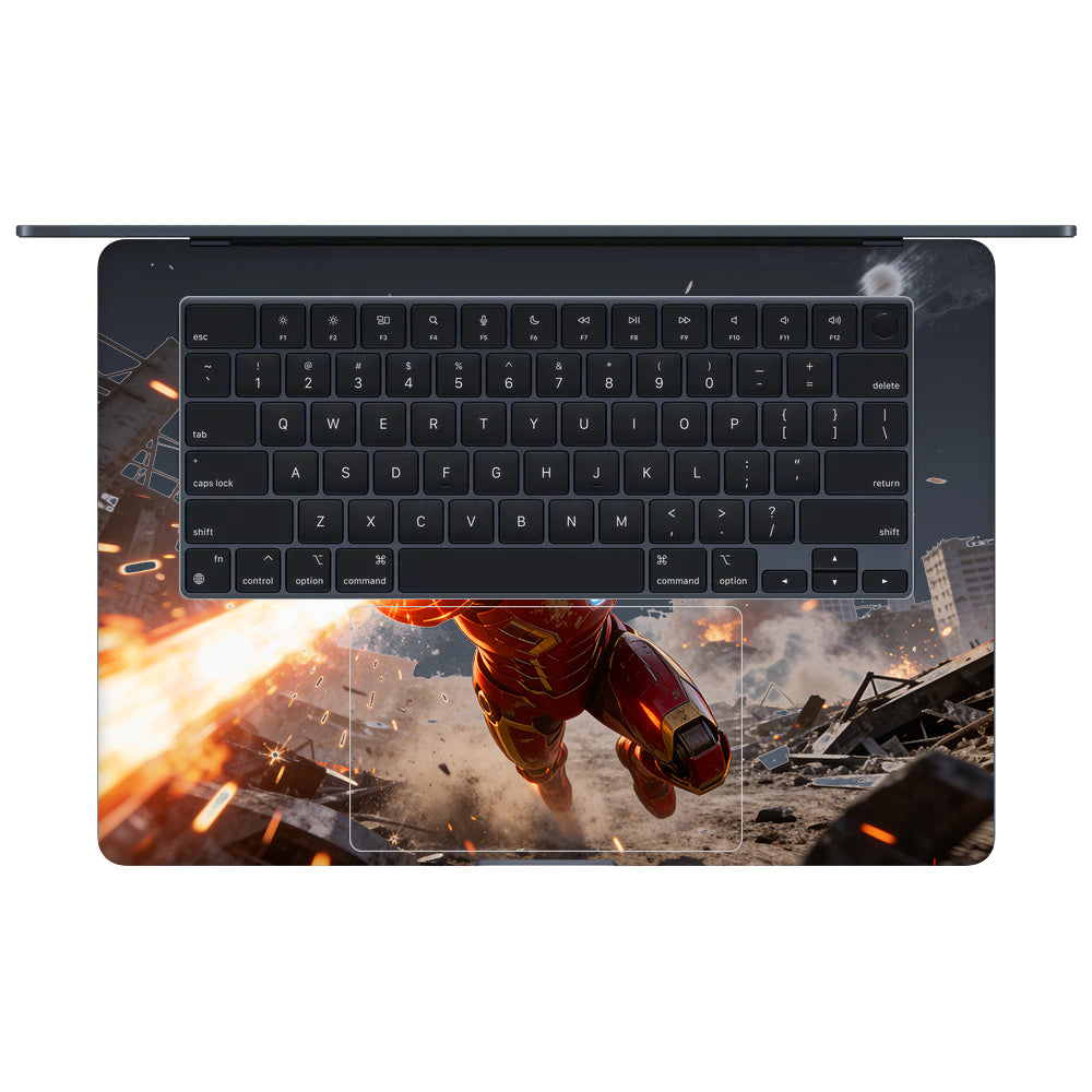 Transparent Iron Fist MacBook Air 15 M2 2023 Laptop Skin