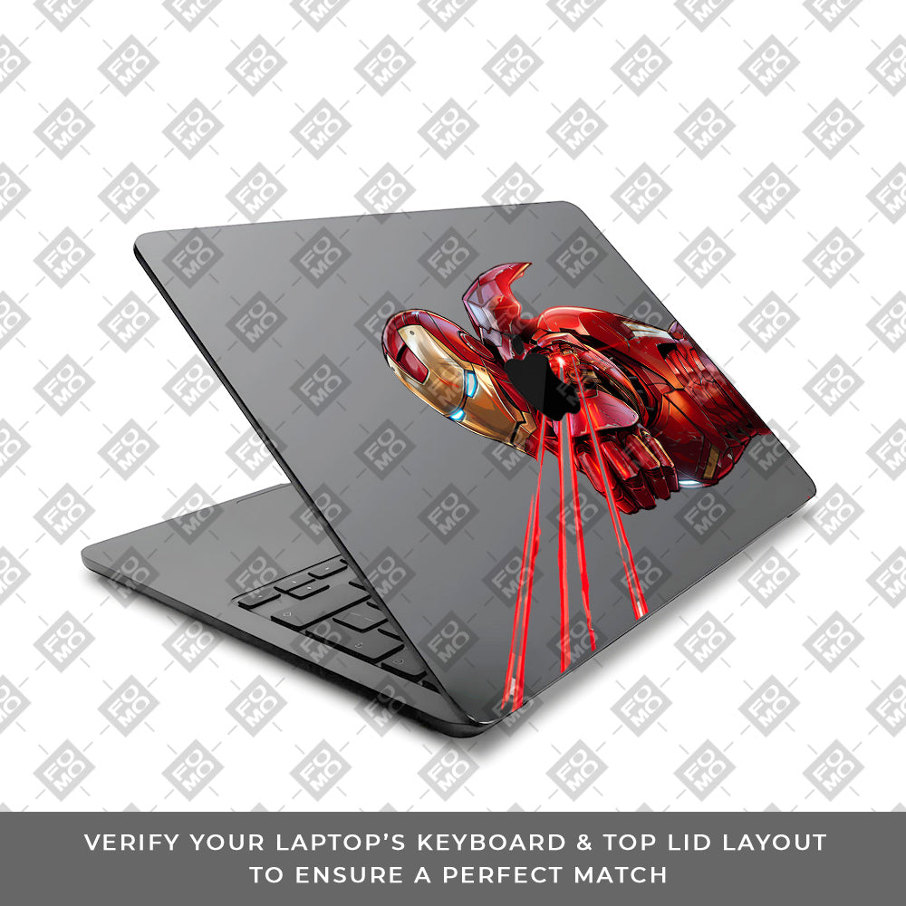 Transparent Iron Fist MacBook Air 15 M2 2023 Laptop Skin