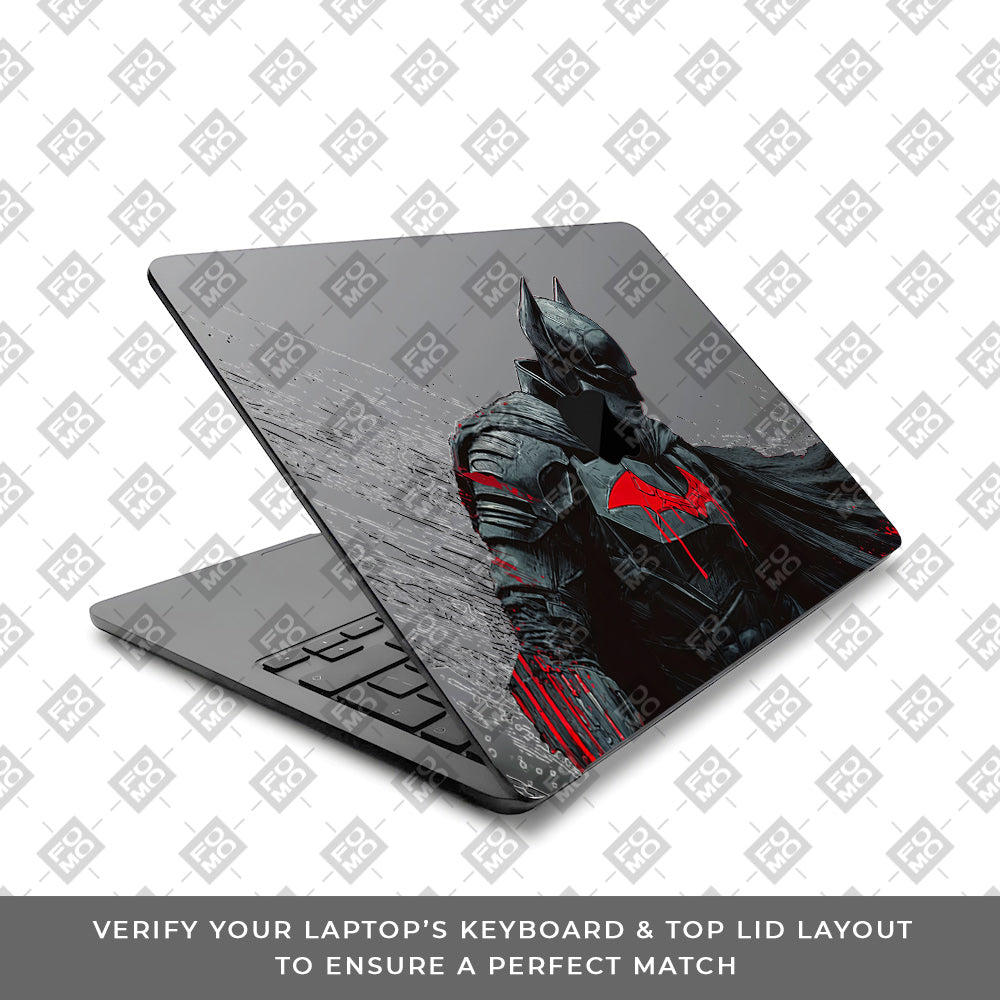 Transparent Dark Knight MacBook Air 15 M2 2023 Laptop Skin