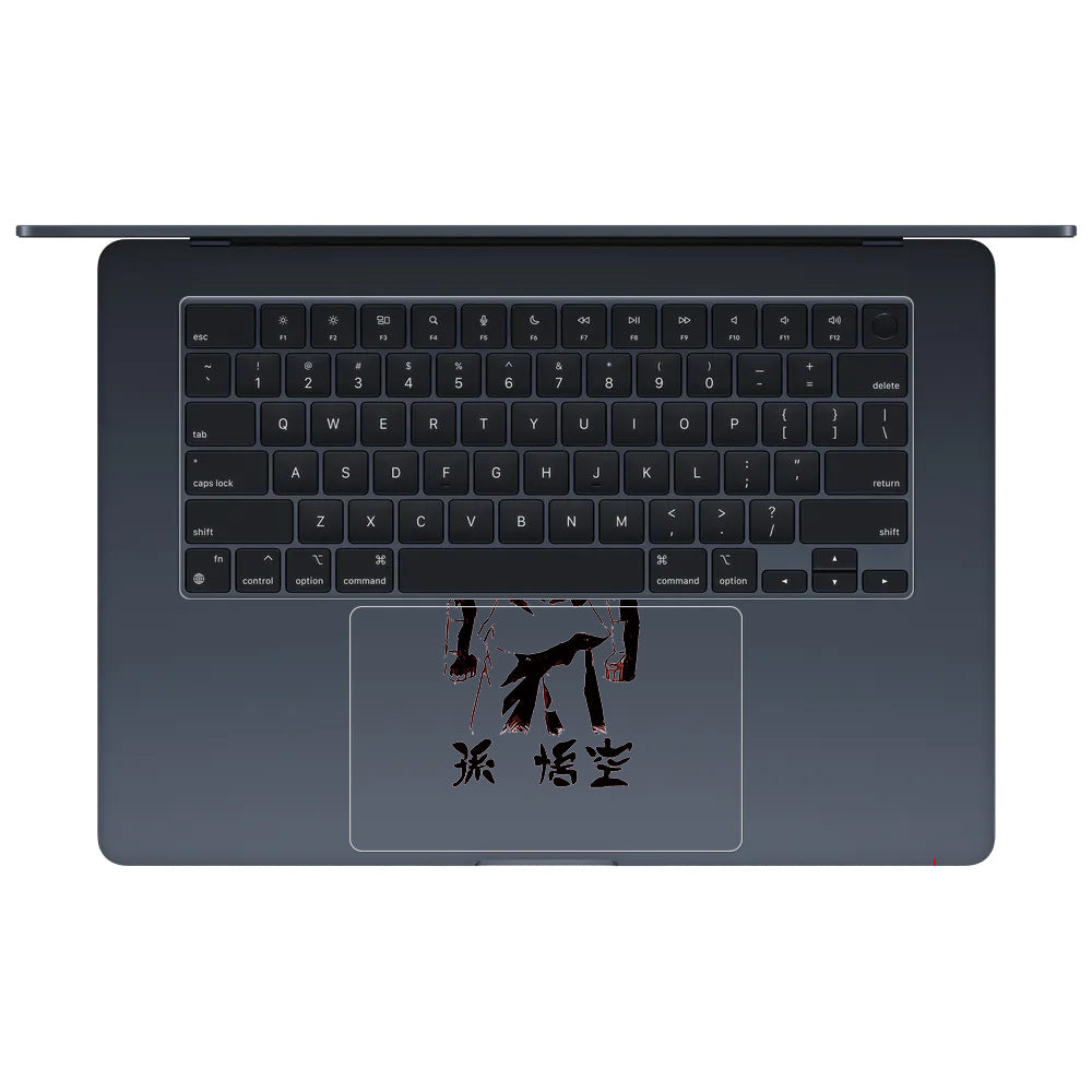 Transparent Sunset Samurai MacBook Air 15 M3 2024 Laptop Skin