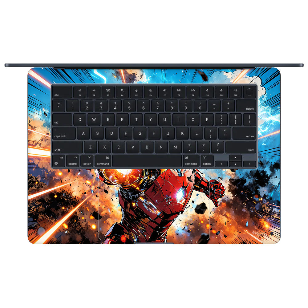 Iron Impact The Arc Reactor MacBook Air 15 M4 2025 Laptop Skin