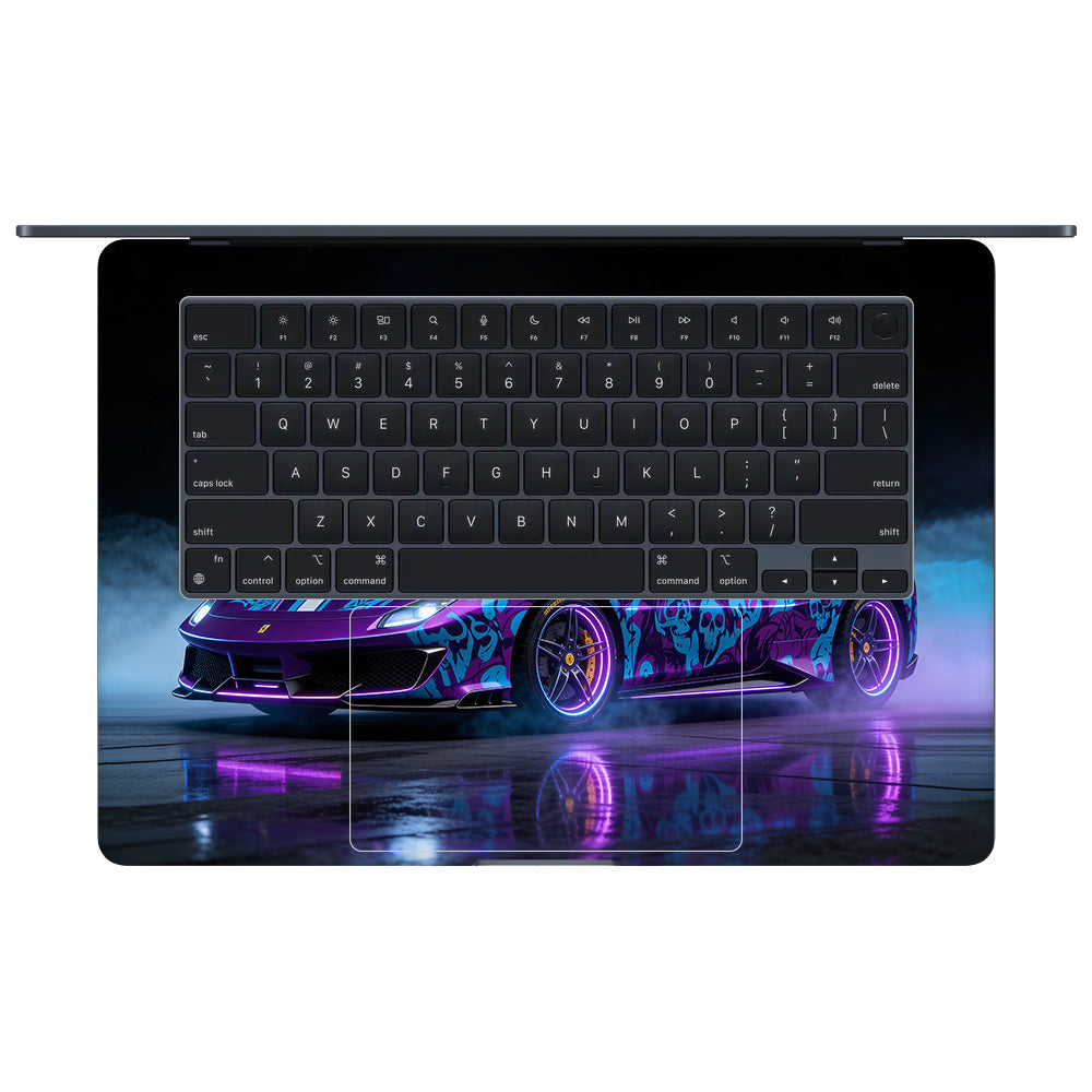 Psycho Drive Ferrari 488 MacBook Air 15 M4 2025 Laptop Skin