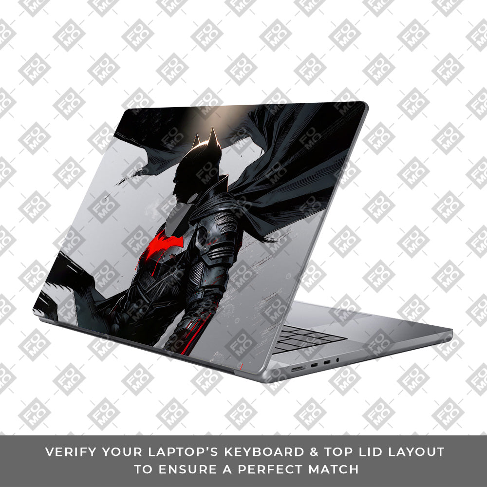 Transparent Dark Knight MacBook Pro 13 Intel 2020 Laptop Skin