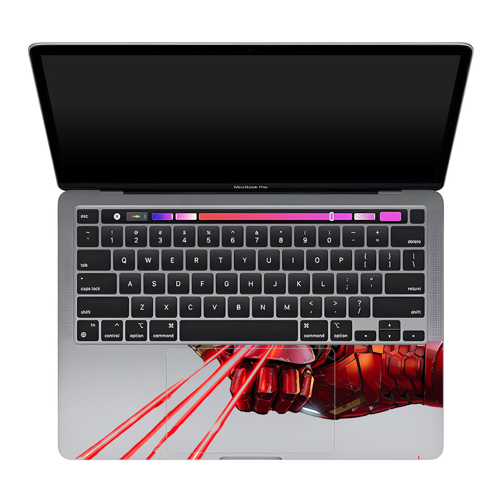 Transparent Iron Fist MacBook Pro 13 Intel 2020 Laptop Skin