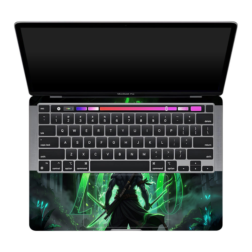 Zoro Green Aura MacBook Pro 13 Intel 2020 Laptop Skin