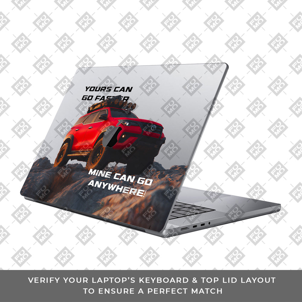 Transparent Off-Road Beast MacBook Pro 13 M2 2022 Laptop Skin