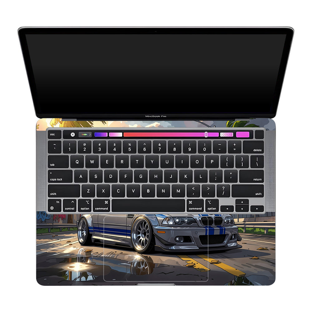 Street Icon BMW E46 Drift Legend MacBook Pro 13 M2 2022 Laptop Skin