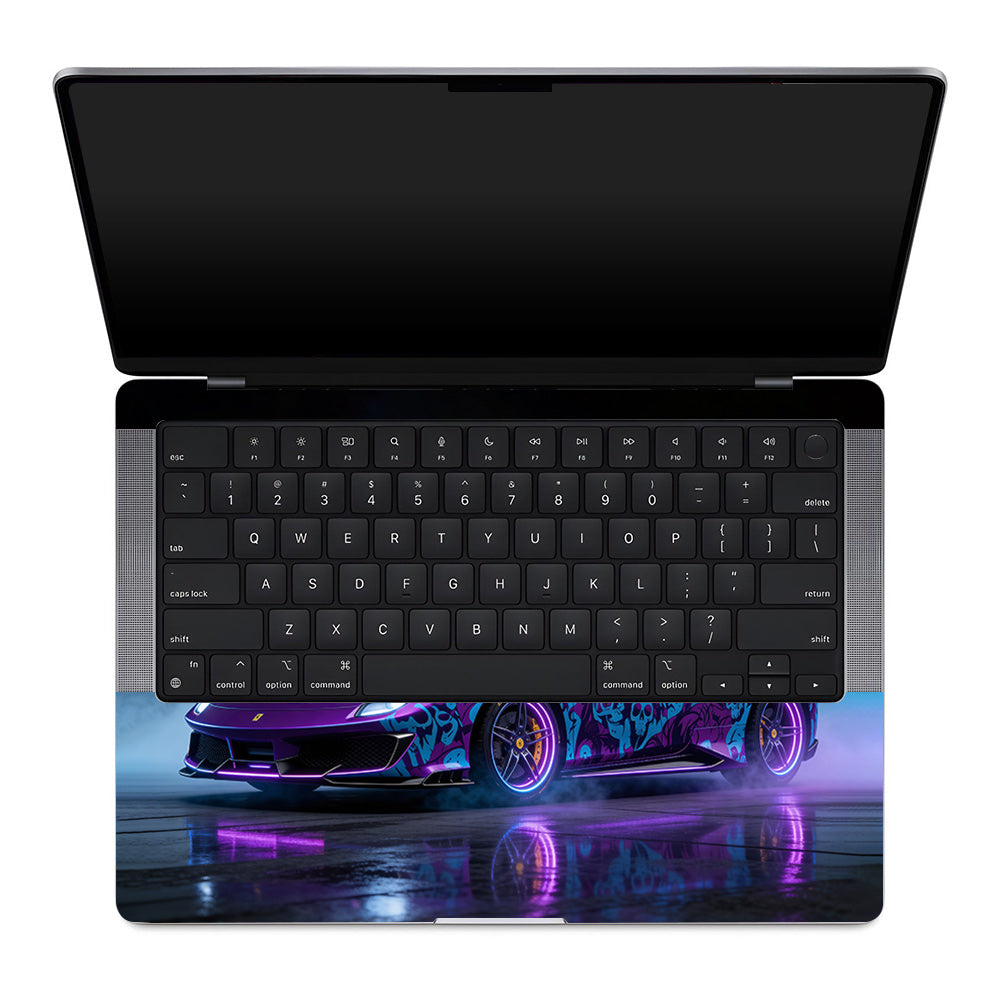 Psycho Drive Ferrari 488 MacBook Pro 14 M1, M2, M3, M4 2021-2024 Laptop Skin