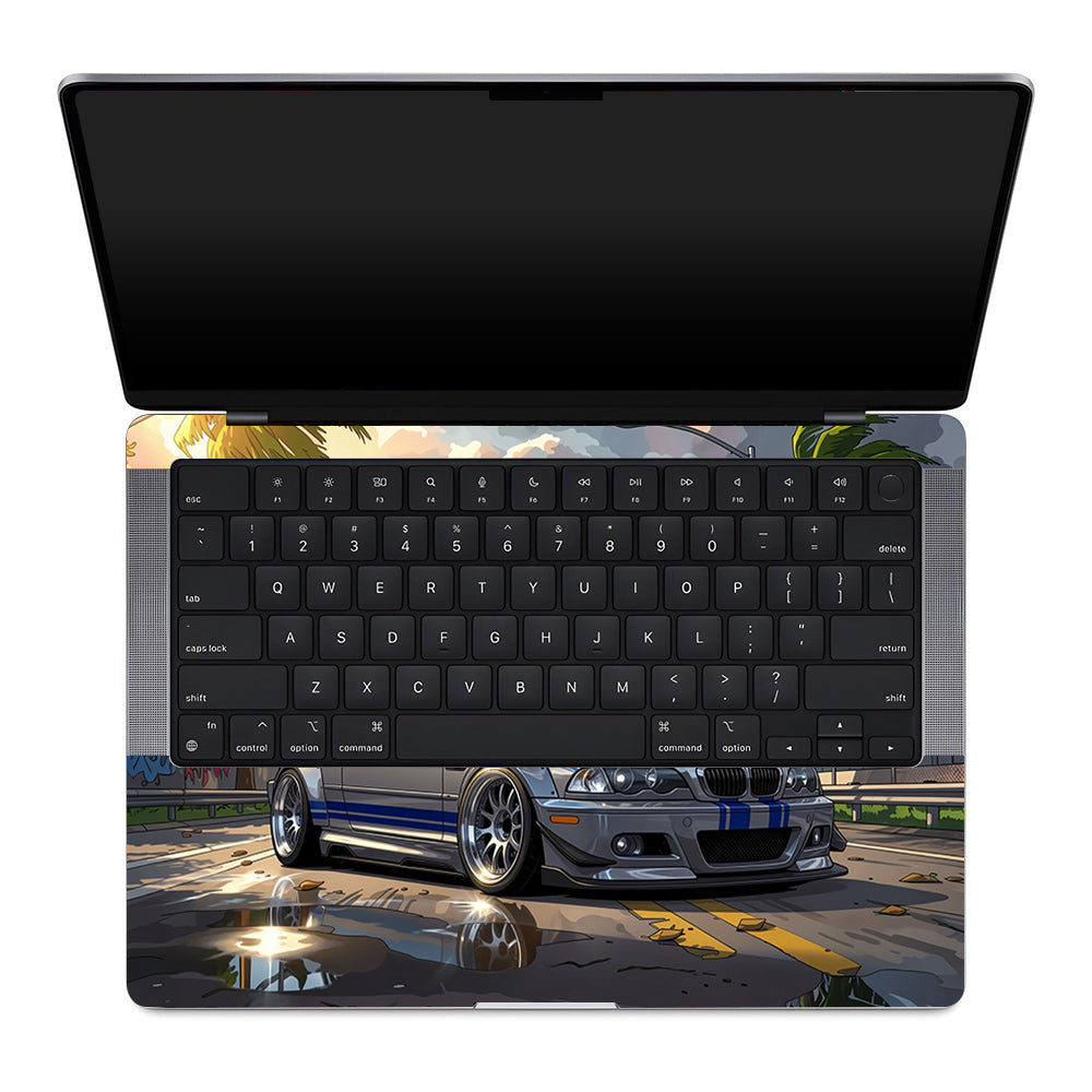 Street Icon BMW E46 Drift Legend MacBook Pro 14 M1, M2, M3, M4 2021-2024 Laptop Skin