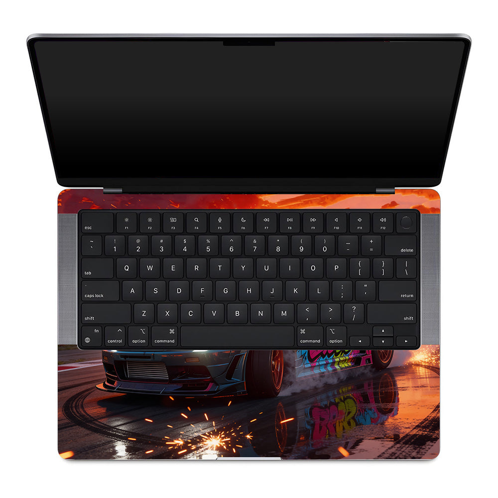Tokyo Drift Vibes MacBook Pro 14 M1, M2, M3, M4 2021-2024 Laptop Skin