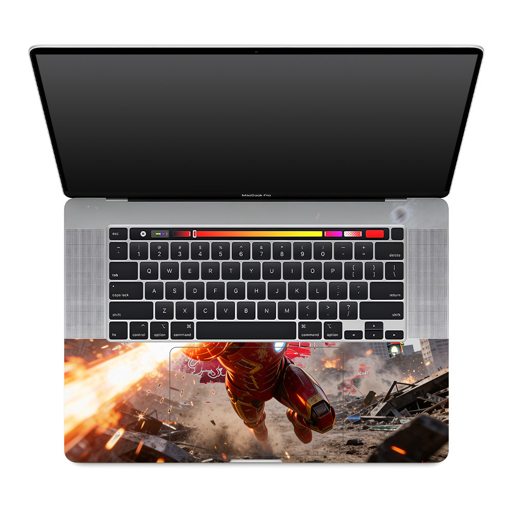 Transparent Iron Fist MacBook Pro 16 M1, M2, M3, M4 2021-2024 Laptop Skin