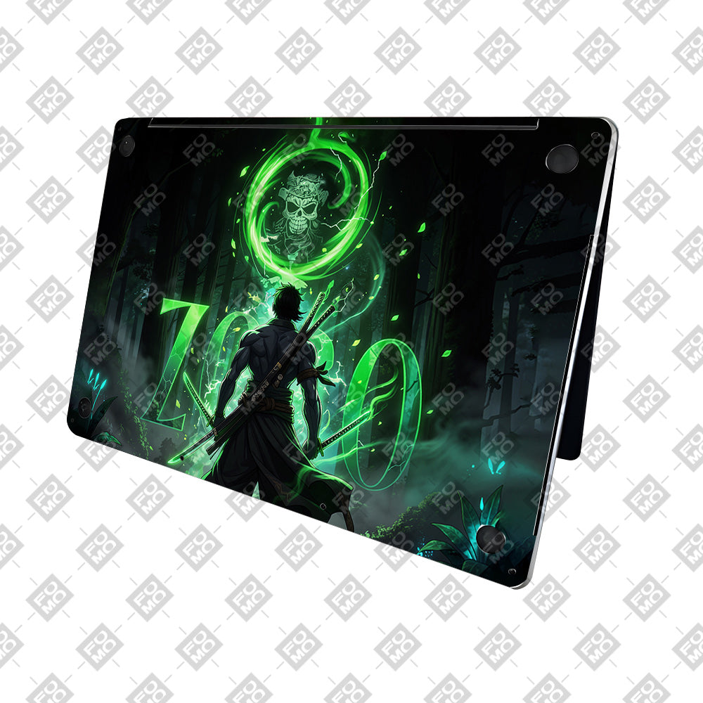 Zoro Green Aura MacBook Pro 16 2019 Laptop Skin