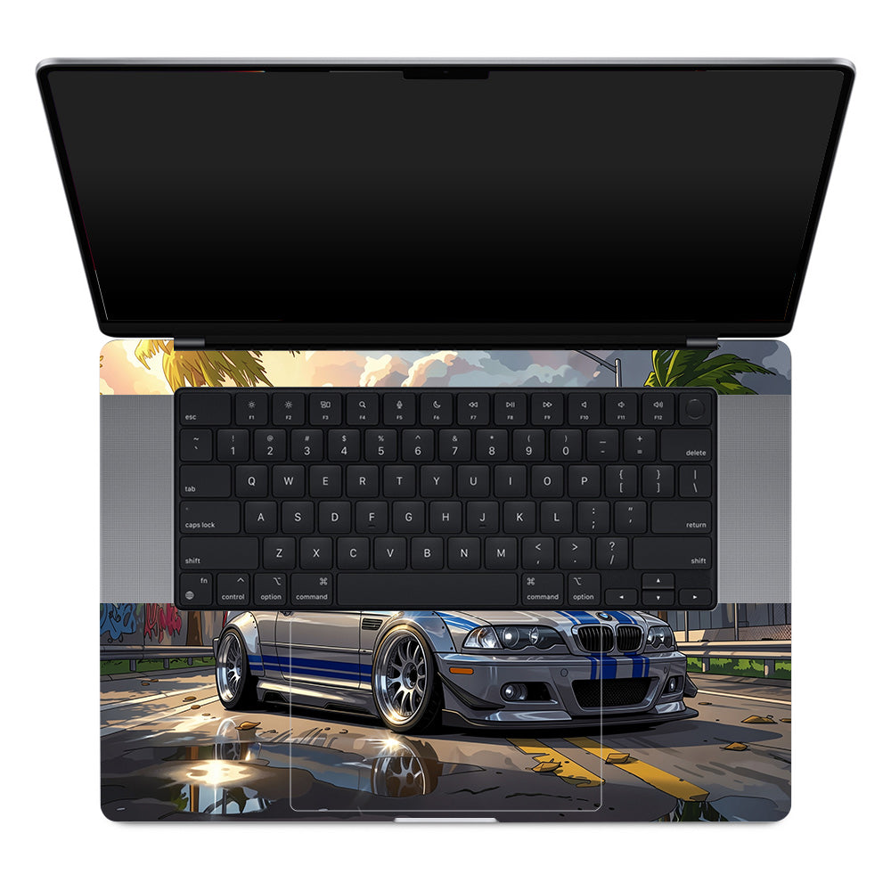 Street Icon BMW E46 Drift Legend MacBook Pro 16 M1, M2, M3, M4 2021-2024 Laptop Skin