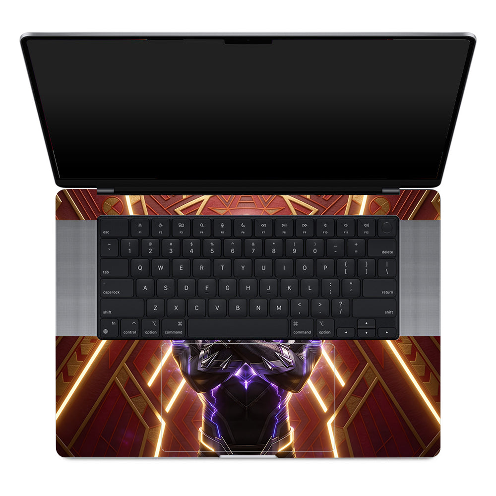 Black Panther Wakanda's King  MacBook Pro 16 M1, M2, M3, M4 2021-2024 3D Laptop Skin