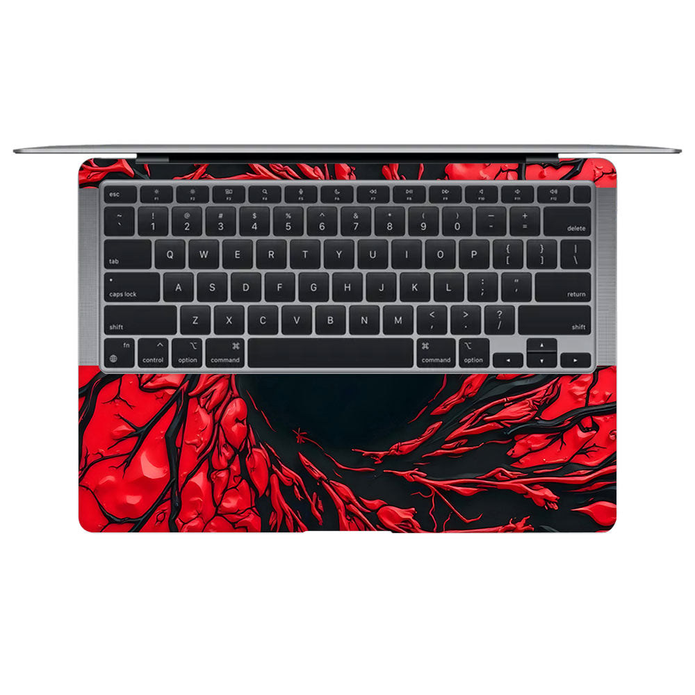 Spiderman Web Red MacBook Air 13 M1 2020 3D Laptop Skin