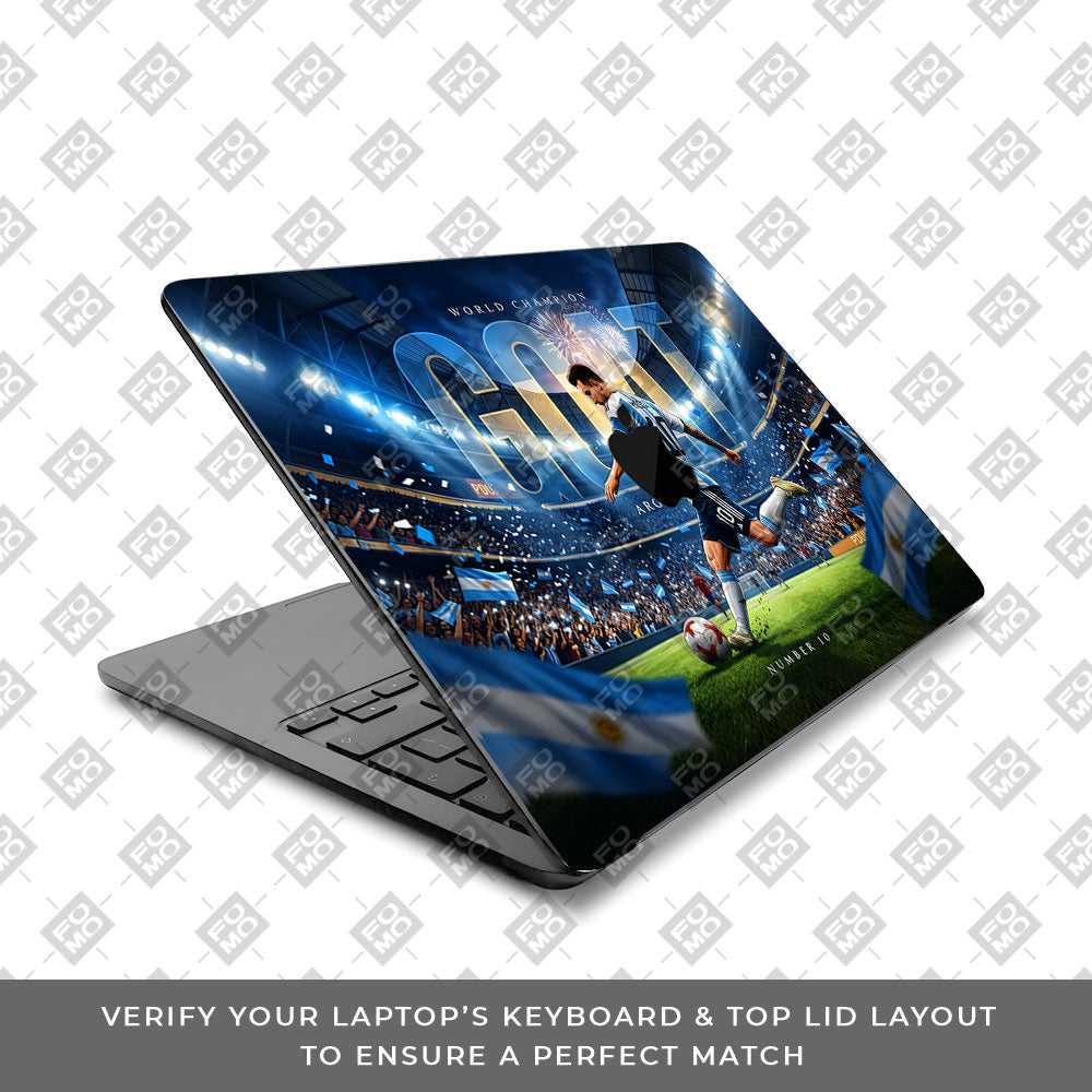 Messi World Champ Energy MacBook Air 13 M1 2020 3D Laptop Skin