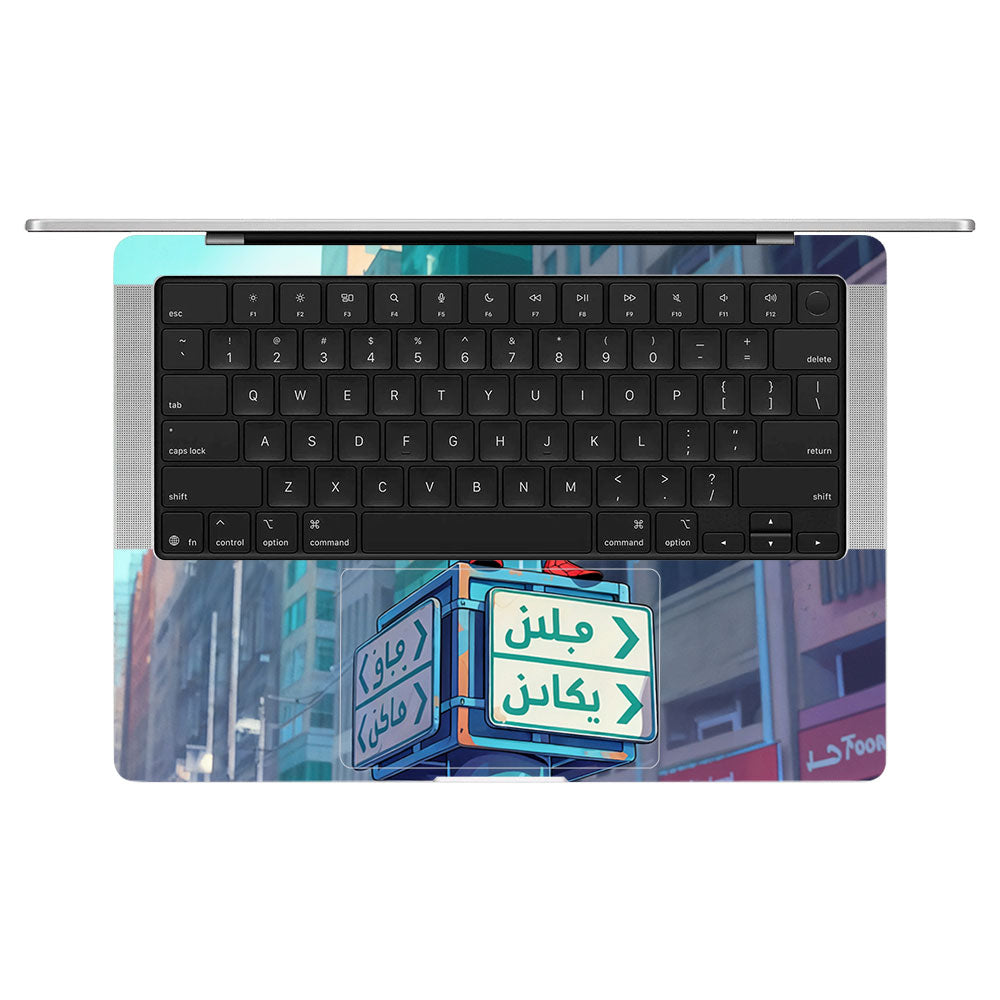 Arabian Spider Man Web MacBook Pro 14 M5 Pro/Max 2026 3D Laptop Skin