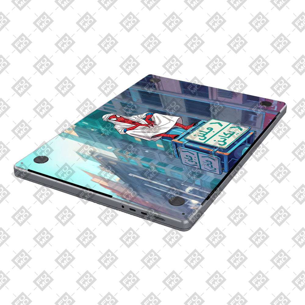 Arabian Spider Man Web MacBook Pro 14 M5 Pro/Max 2026 3D Laptop Skin