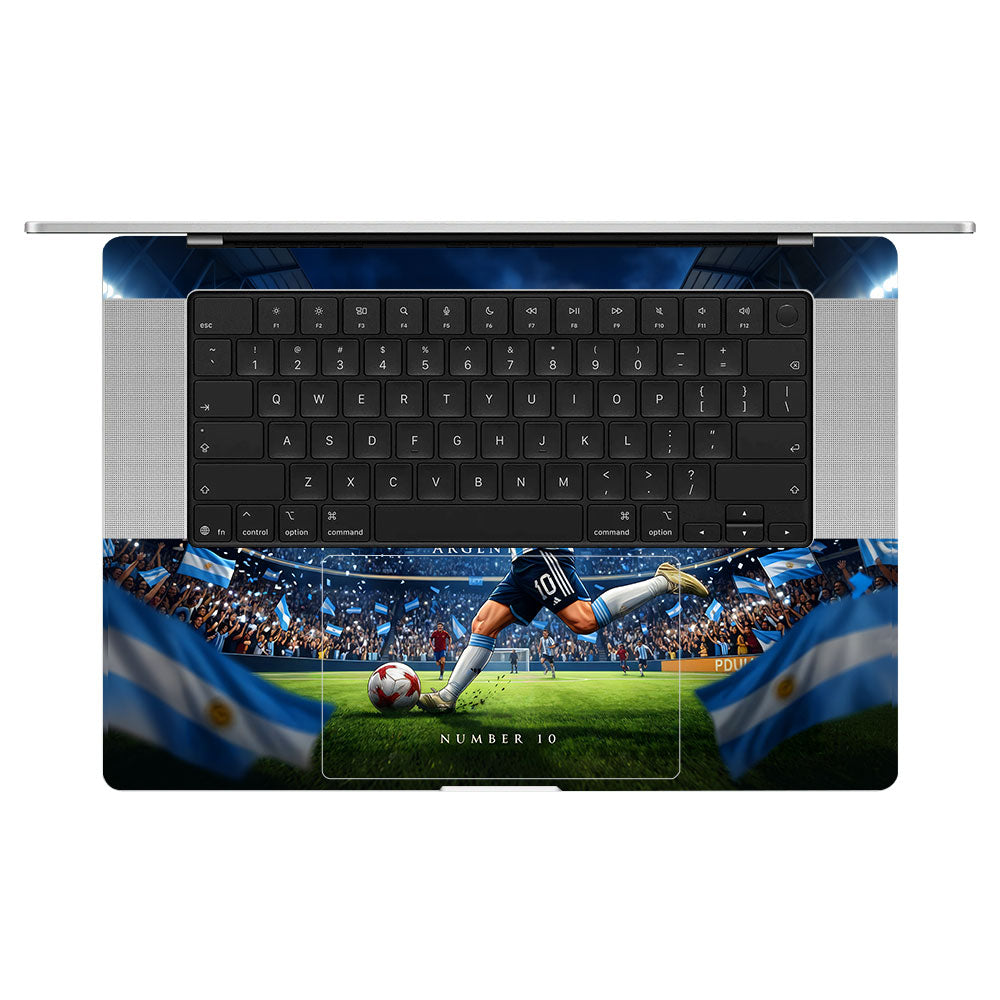 Messi World Champ Energy MacBook Pro 16 M5 Pro/Max 2026 3D Laptop Skin