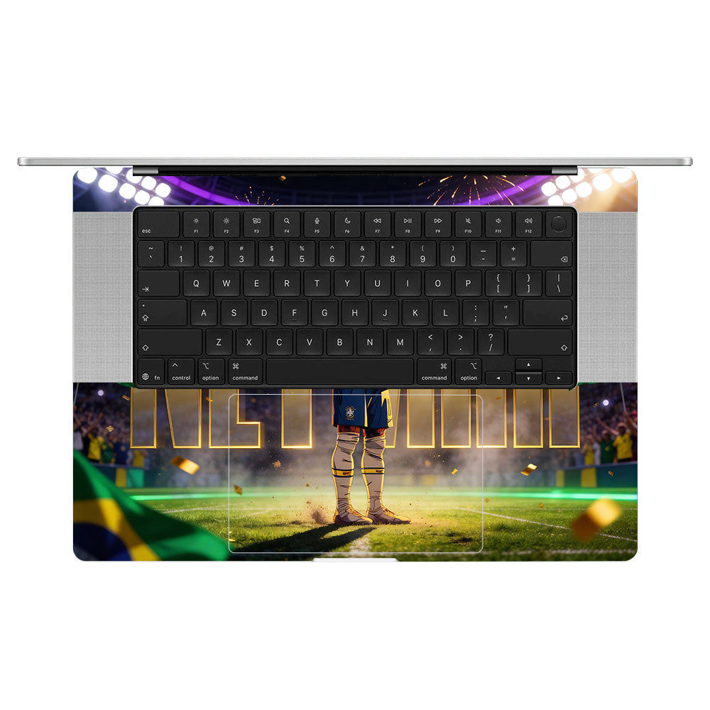 Neymar Golden Aura MacBook Pro 16 M5 Pro/Max 2026 3D Laptop Skin