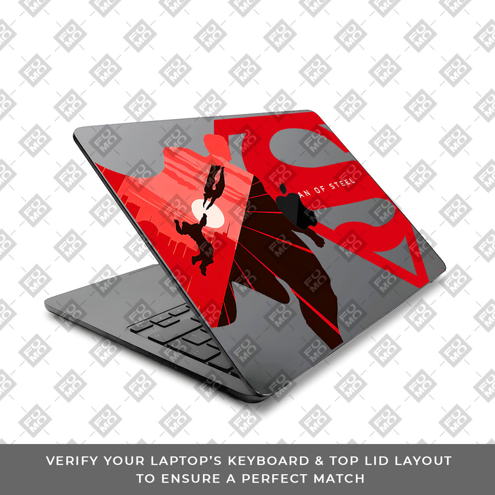 Transparent Man of Steel MacBook Air 13 Intel 2020 Laptop Skin