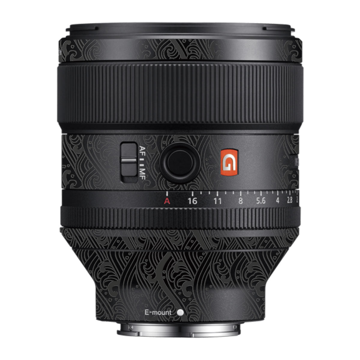 Textured Matte Charcoal Samyang FE 85mm F/1.4 Camera Lens Skin