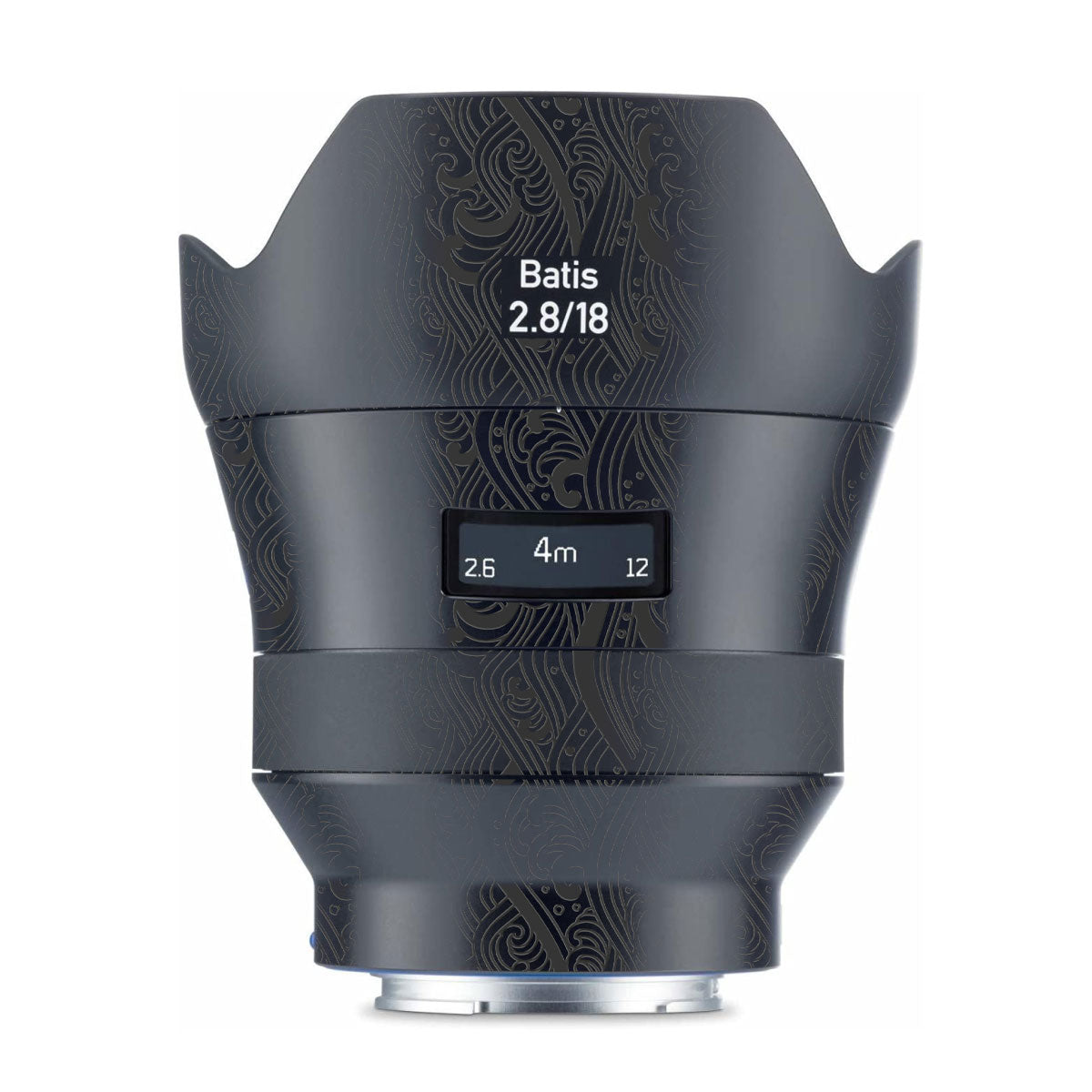 Textured Matte Charcoal Zeiss Batis 18mm F/2.8 Sony E Camera Lens Skin