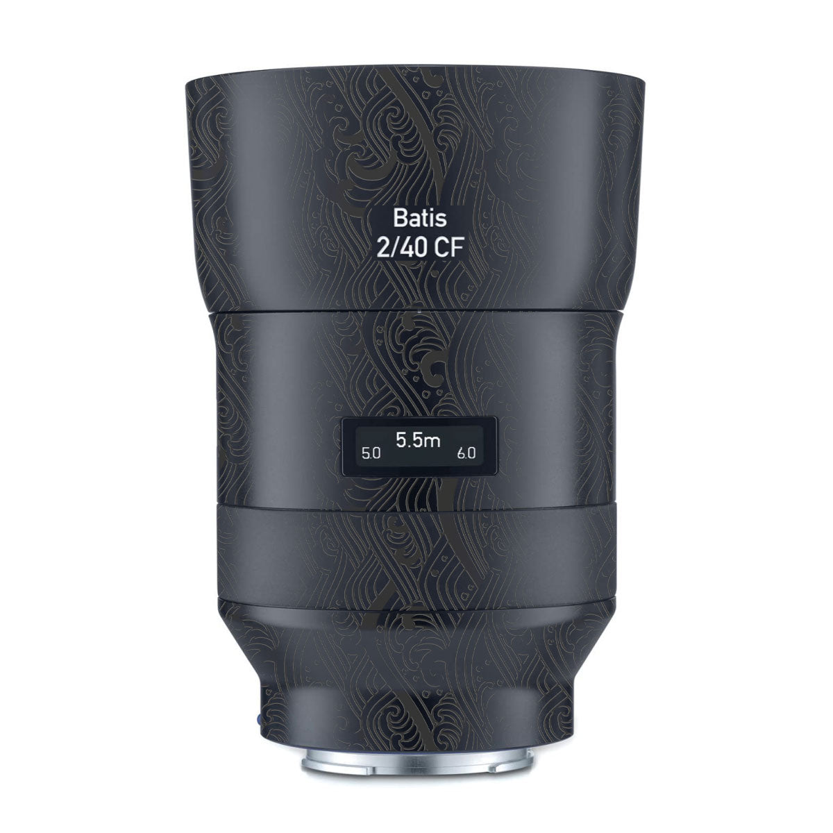 Textured Matte Charcoal Zeiss Batis 40mm F/2 CF E-mount Camera Lens Skin