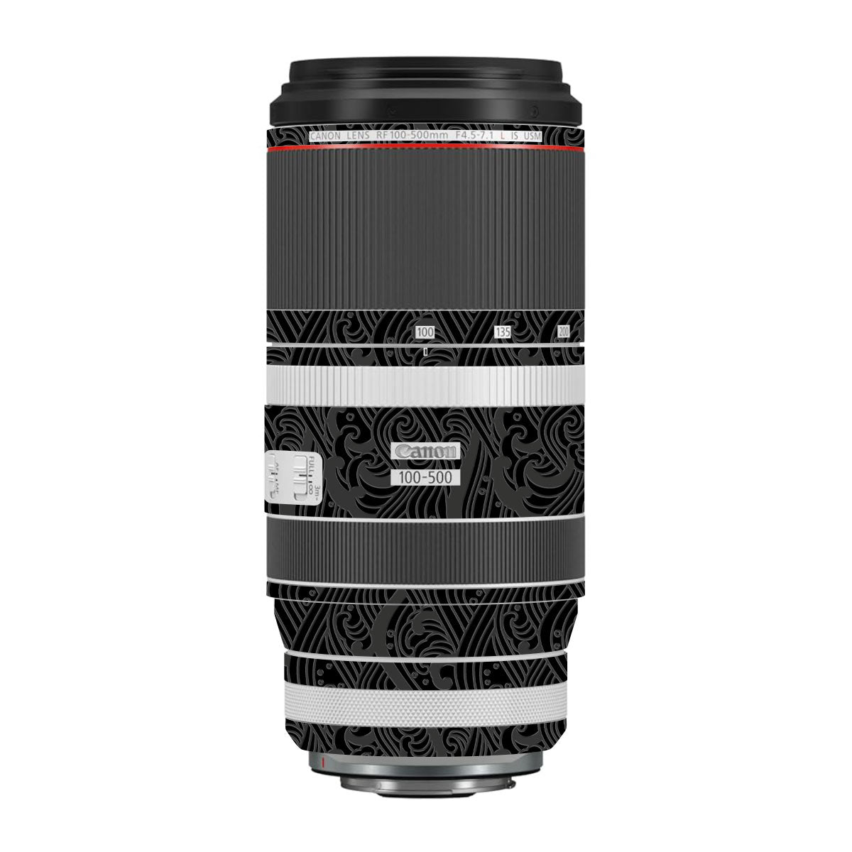 Textured Matte Charcoal Canon RF 100-500mm F4.5-7.1 L IS USM Camera Lens Skin